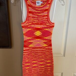 Princess Polly Orange/Red and Yellow Knit Top